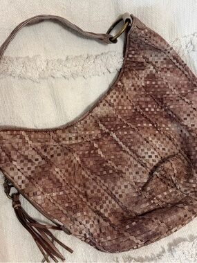 Hobo international Woven Leather Hobo Bag